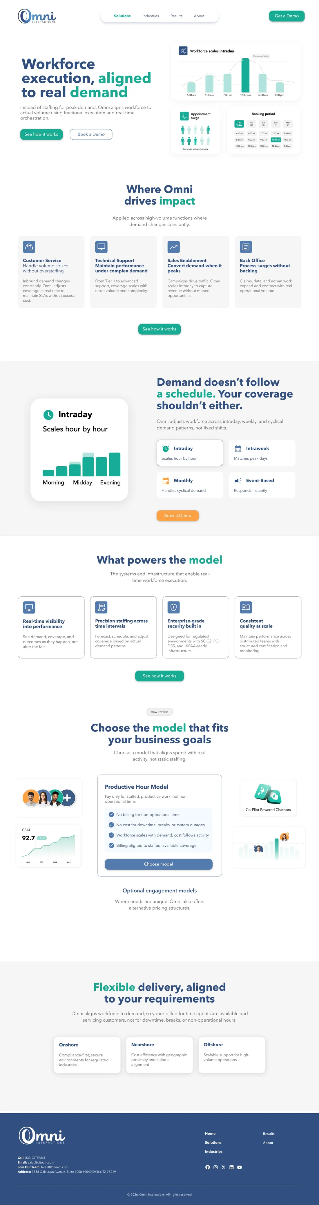 Omni solutions page