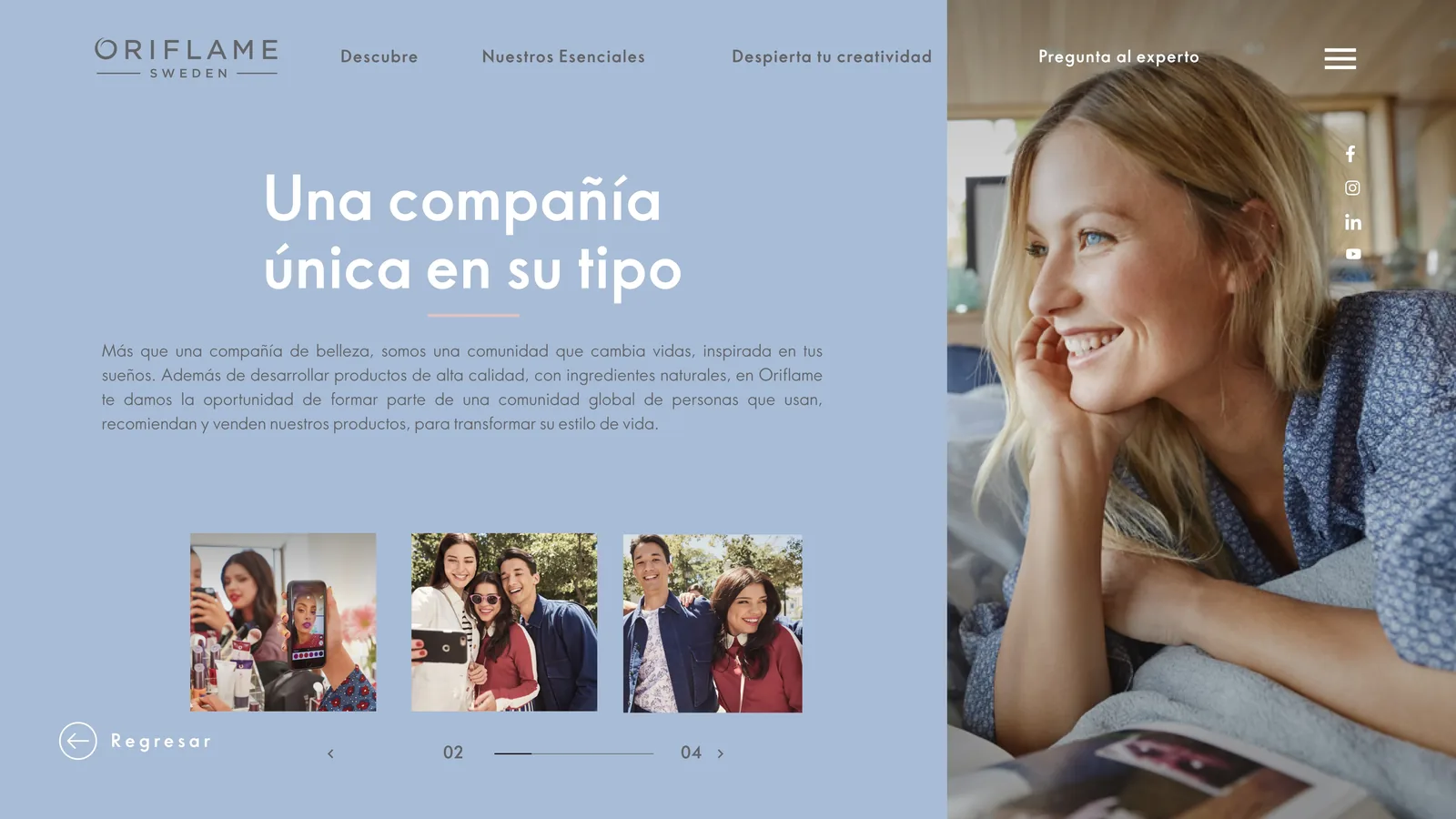 Company, in blue